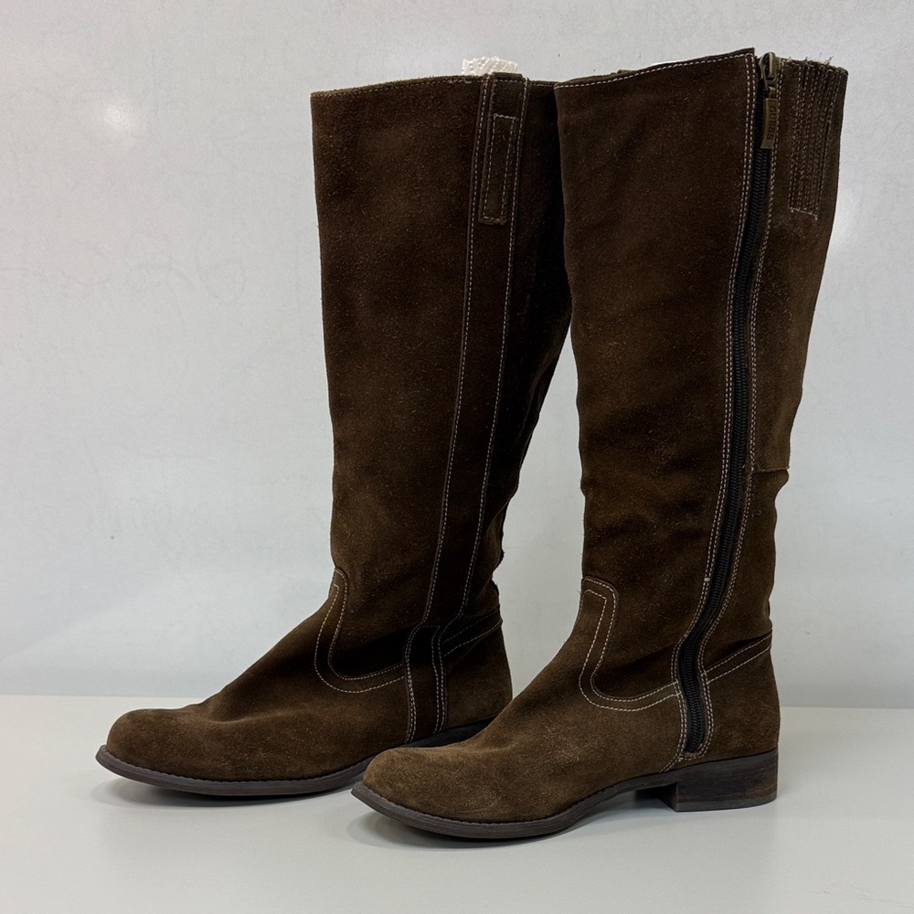 Guess Women's Chocolate Suede Knee High Boots, Size 8M